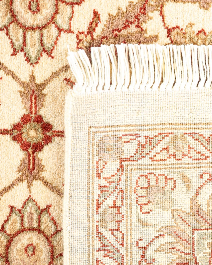 Mogul, One-of-a-Kind Hand-Knotted Area Rug - Ivory, 4' 2" x 6' 5" - 5