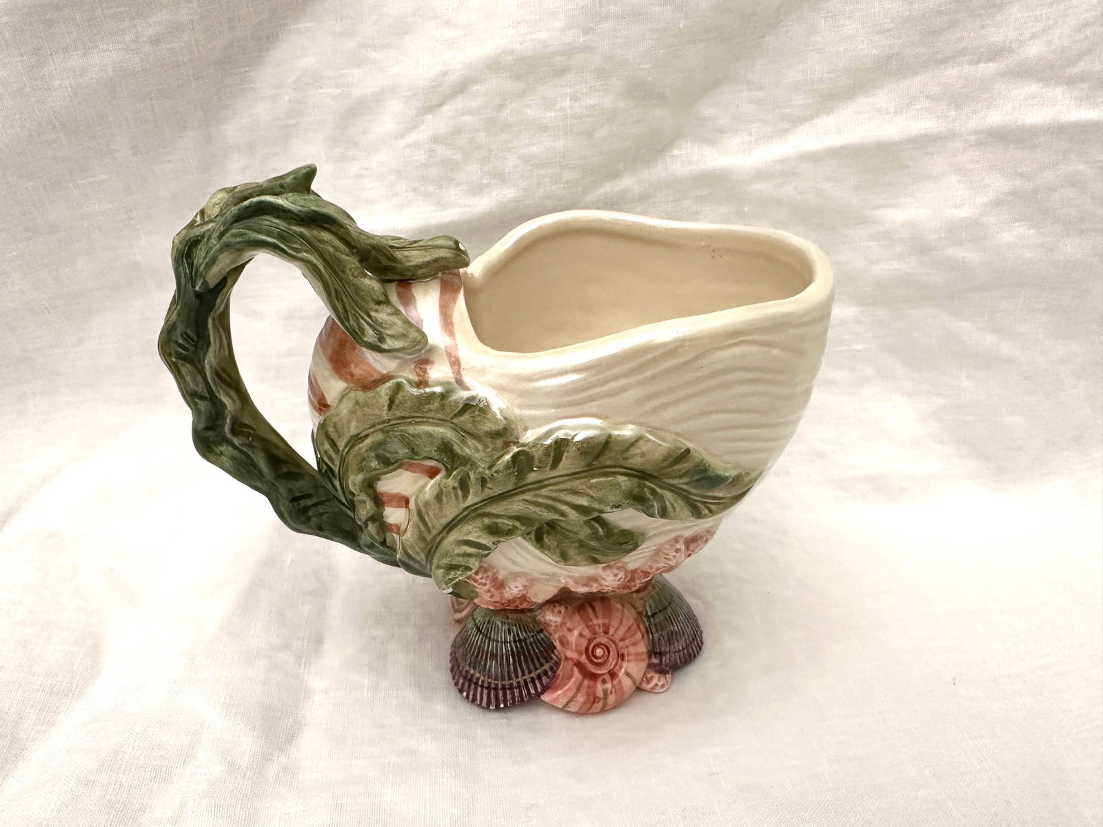 Fitz & Floyd Oceana Multicolor Shell Pitcher - 2