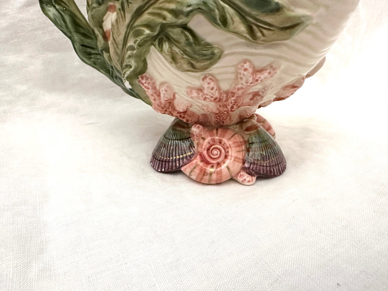 Fitz & Floyd Oceana Multicolor Shell Pitcher - 4