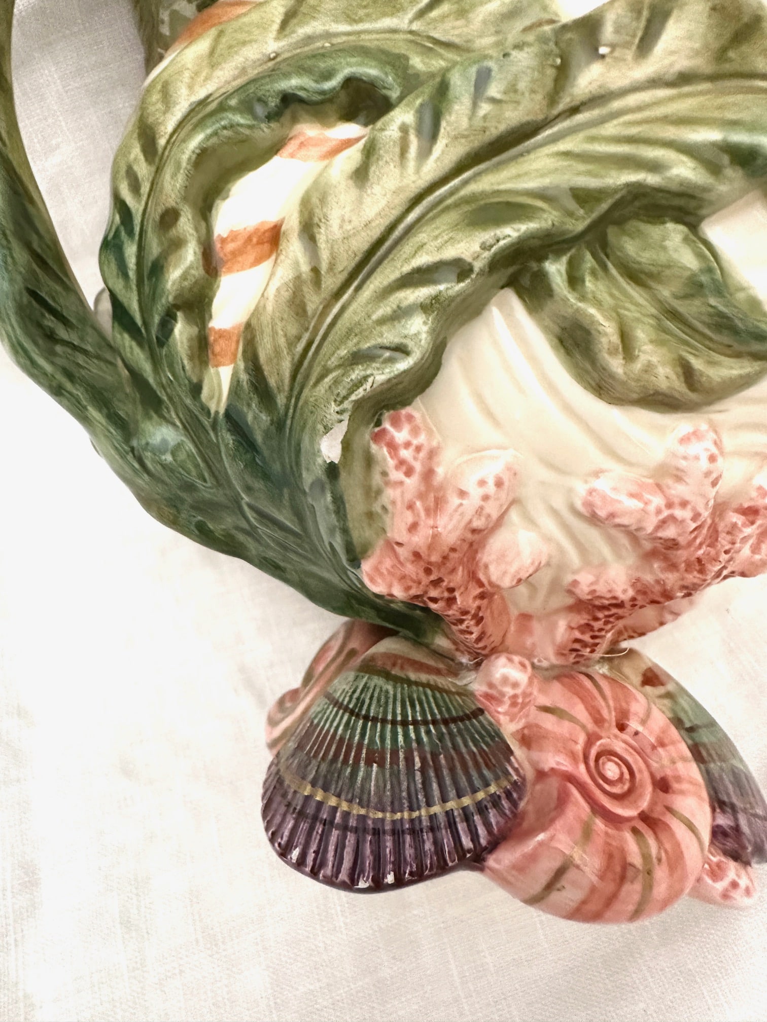 Fitz & Floyd Oceana Multicolor Shell Pitcher - 7