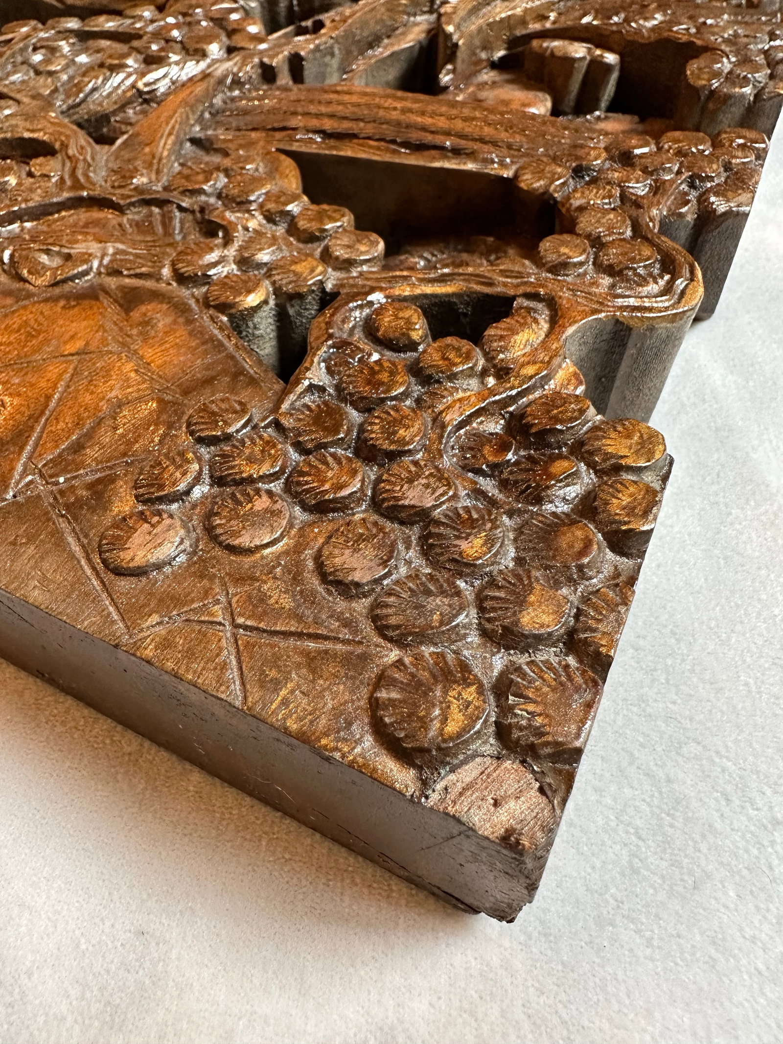 Antique Chinese Hand-Carved Wall Art Wood Sculpture Fine Art Scenes - 11