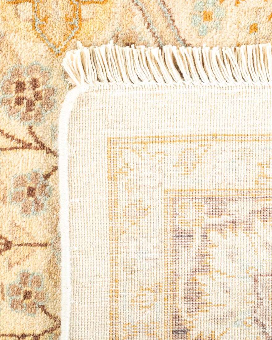 Mogul, One-of-a-Kind Hand-Knotted Area Rug - Ivory, 4' 4" x 5' 10" - 5