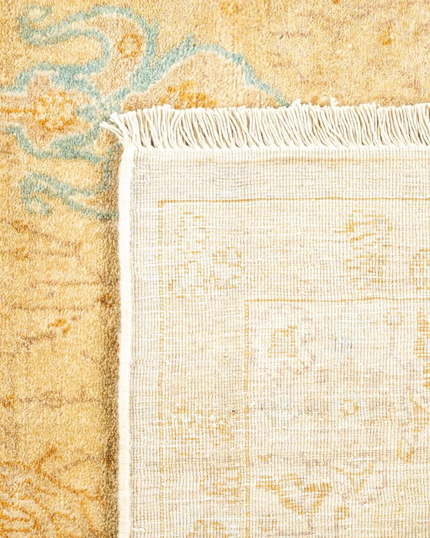 Mogul, One-of-a-Kind Hand-Knotted Area Rug - Ivory, 4' 2" x 6' 5" - 5