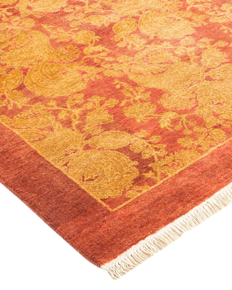 Mogul, One-of-a-Kind Hand-Knotted Area Rug - Pink, 4' 3" x 6' 1" - 2