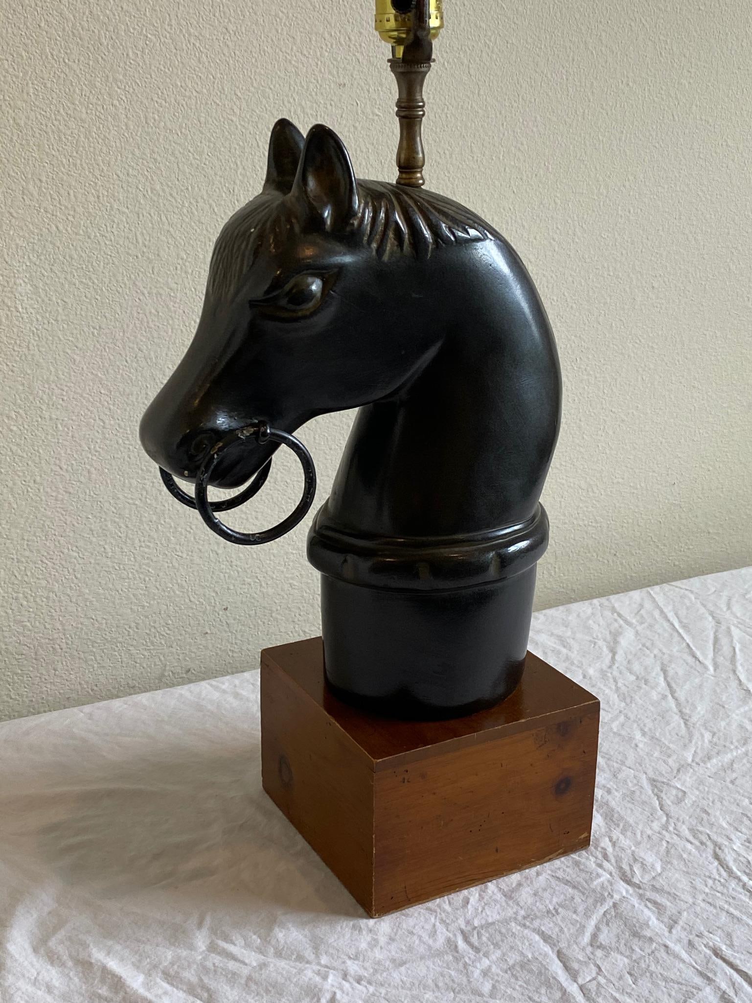 Vintage Horse Head Table Lamp - 6