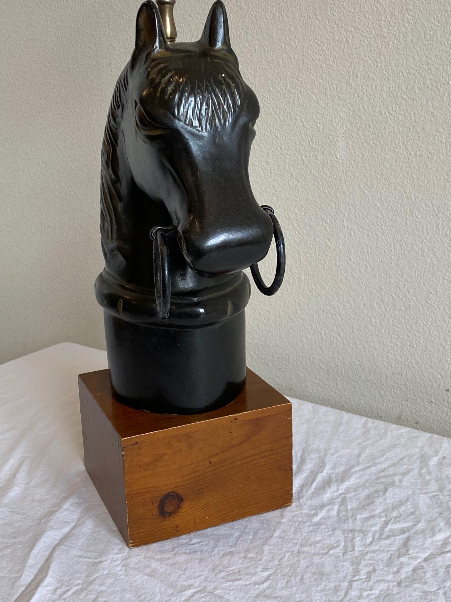 Vintage Horse Head Table Lamp - 7
