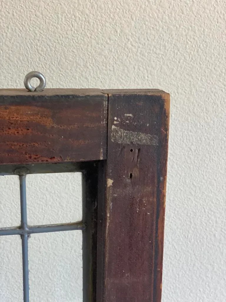 Early 20th Century Rustic Leaded Glass Window - 10