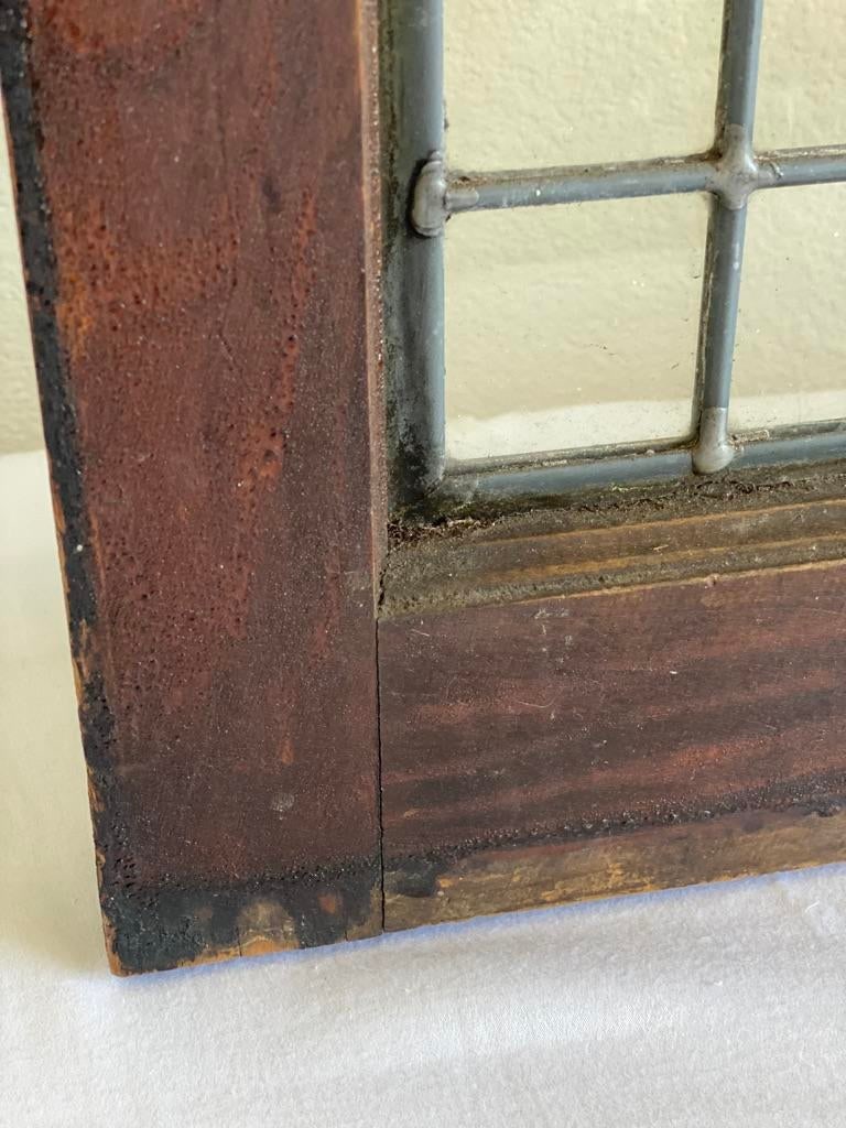 Early 20th Century Rustic Leaded Glass Window - 11