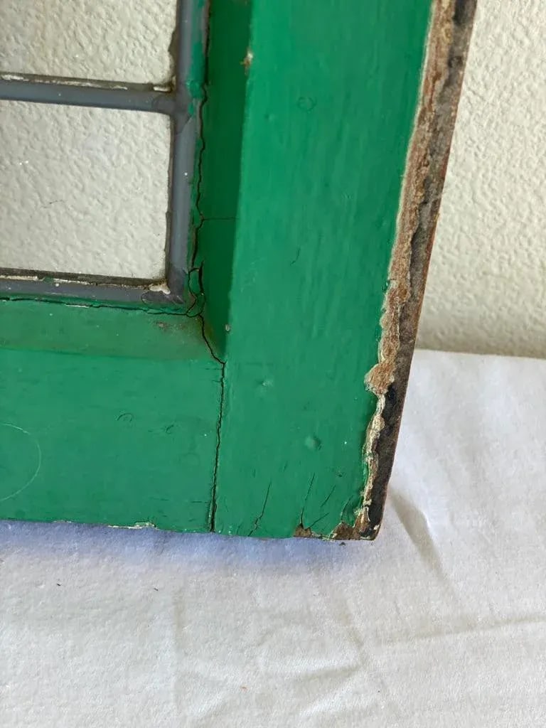 Early 20th Century Rustic Leaded Glass Window - 5