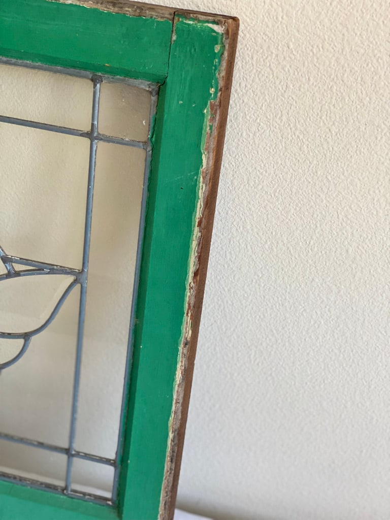 Early 20th Century Rustic Leaded Glass Window - 8