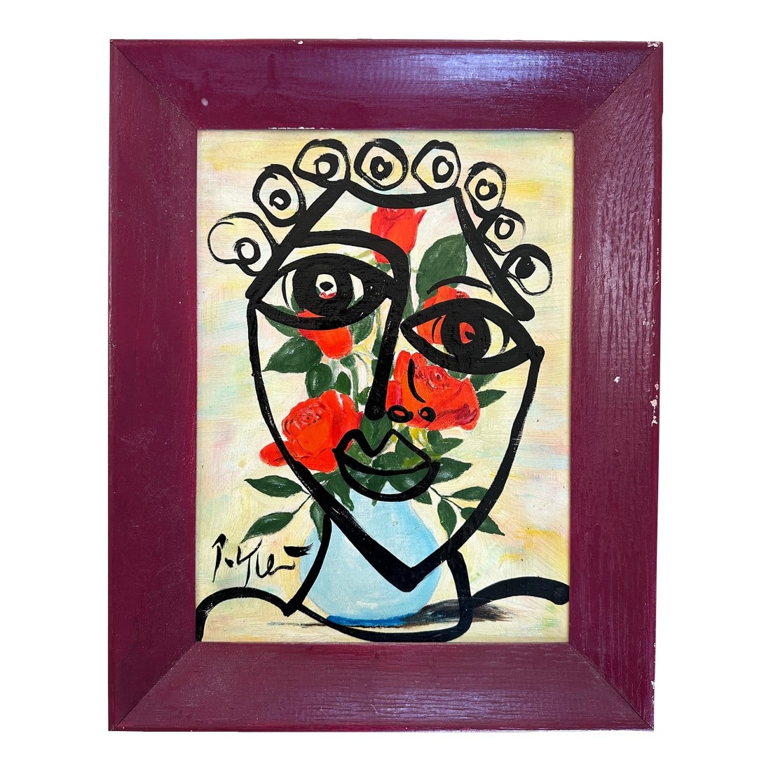 Original Peter Keil Painting Framed: Peter Keil is a German artist that focuses primarily on abstract expressionism. Keil painted with some of the greats including Joan MirÃ³, Pablo Picasso and Andy Warhol, to name a few. This is