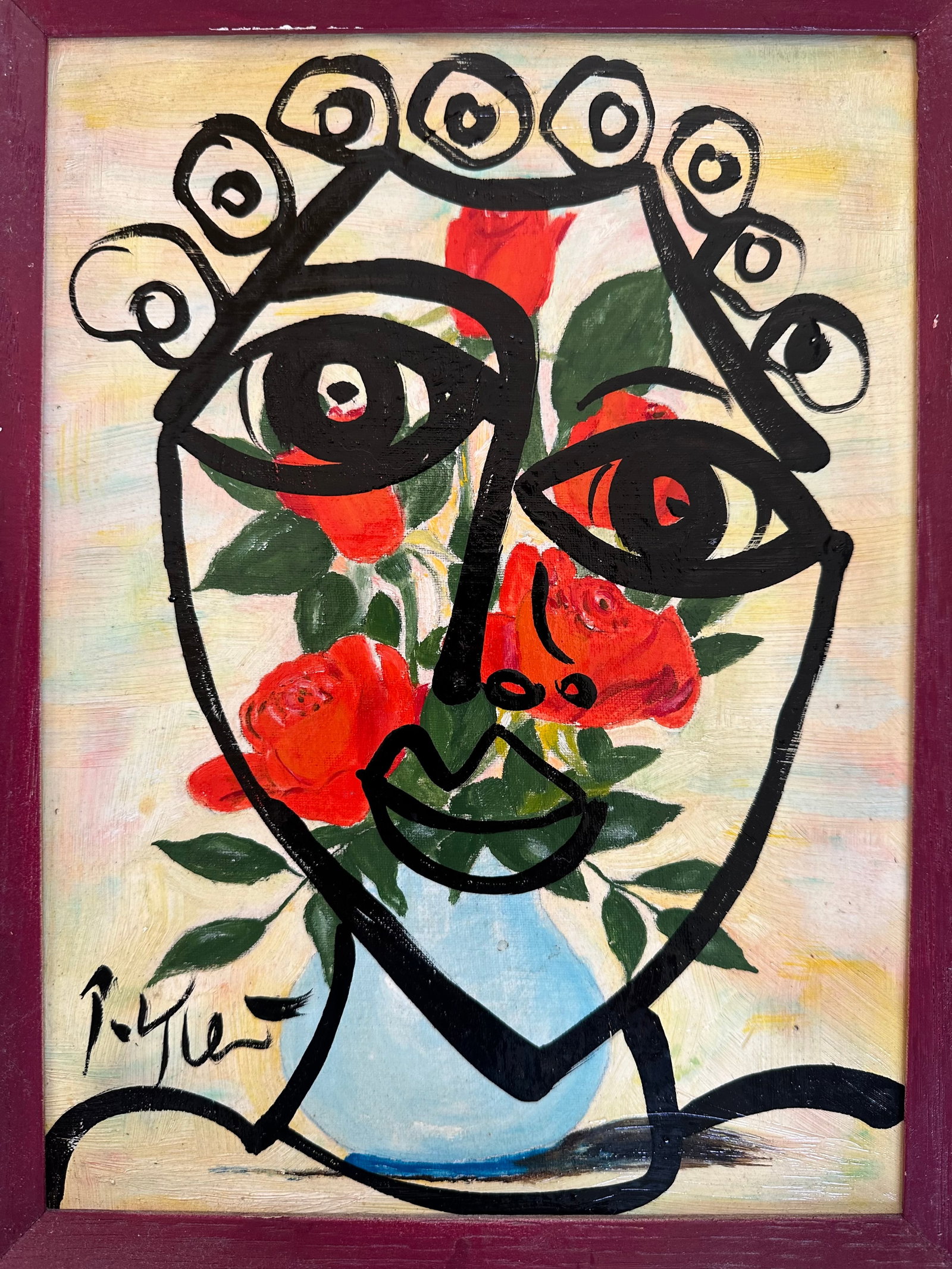 Original Peter Keil Painting Framed - 2