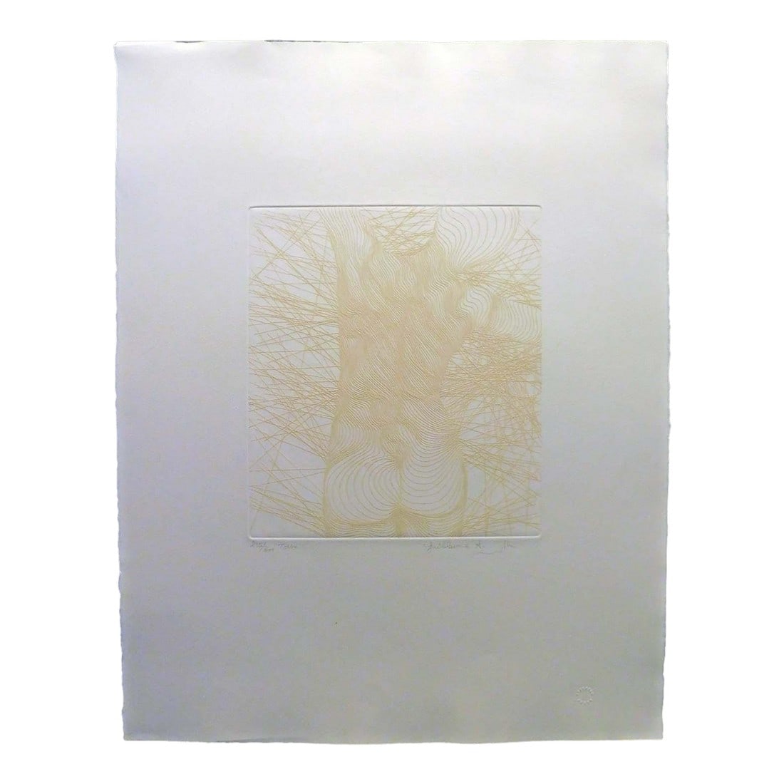 1980s Guillaume Azoulay "Torso" Etching Paper Women Nude Hand Signed: Torso Original Limited Edition Etching on Paper by Guillaume Azoulay Hand signed &titled by the artist Paper Size: 30" x 22" Image Size: 113.5" x 11" Edition Number: 235/300 Condition: mint 