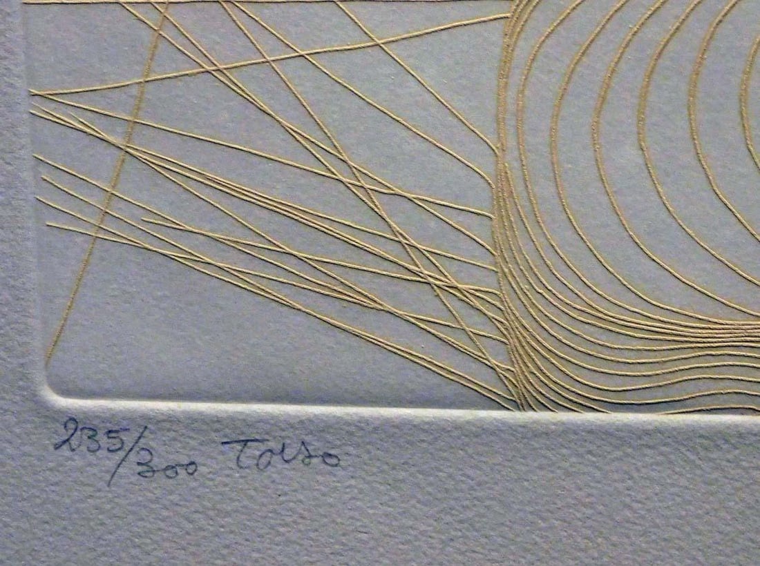 1980s Guillaume Azoulay "Torso" Etching Paper Women Nude Hand Signed - 3