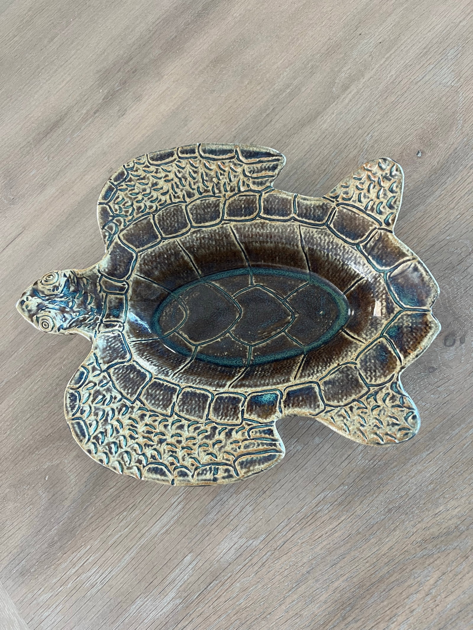 Art Pottery Sea Turtle Bowl - 2