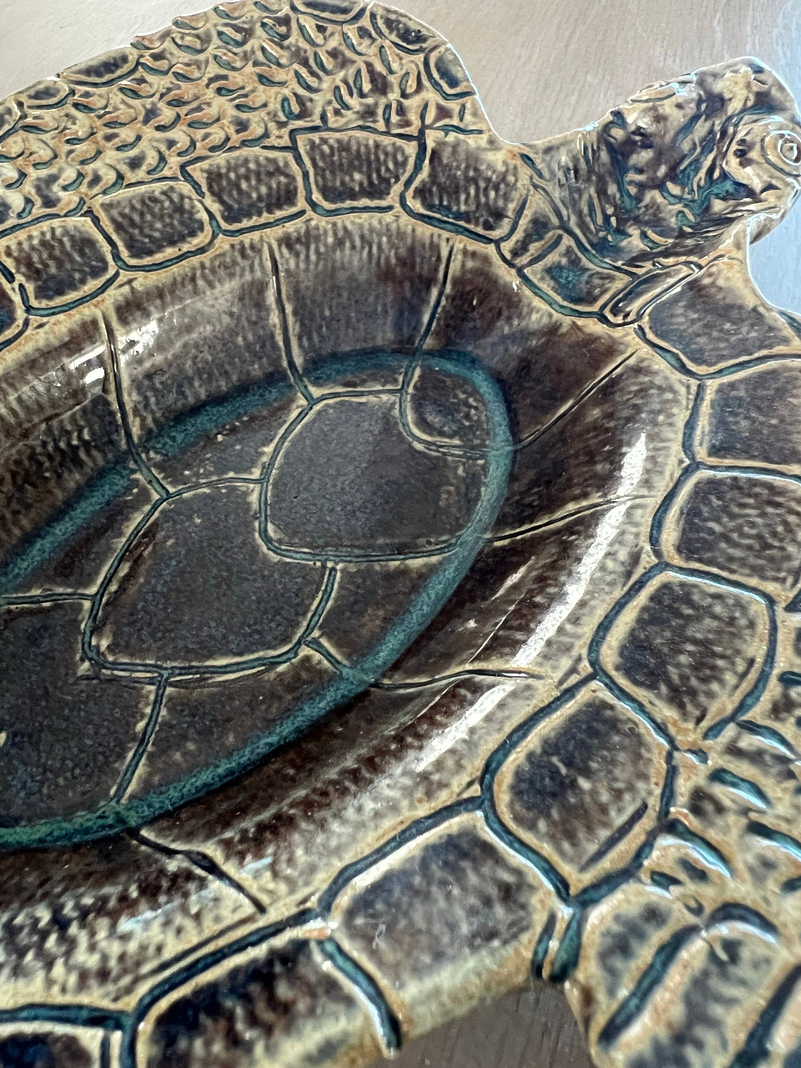 Art Pottery Sea Turtle Bowl - 3