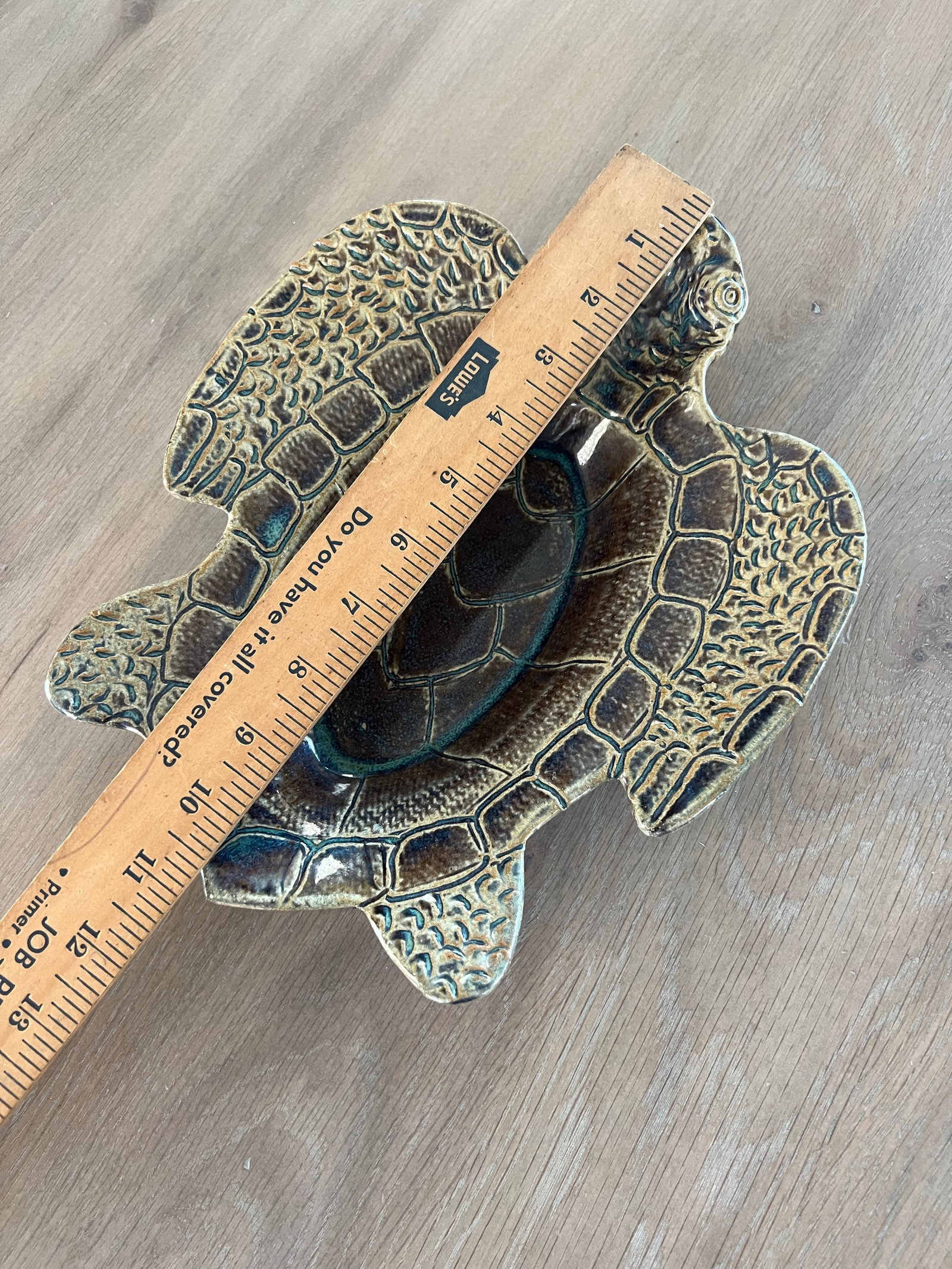 Art Pottery Sea Turtle Bowl - 5