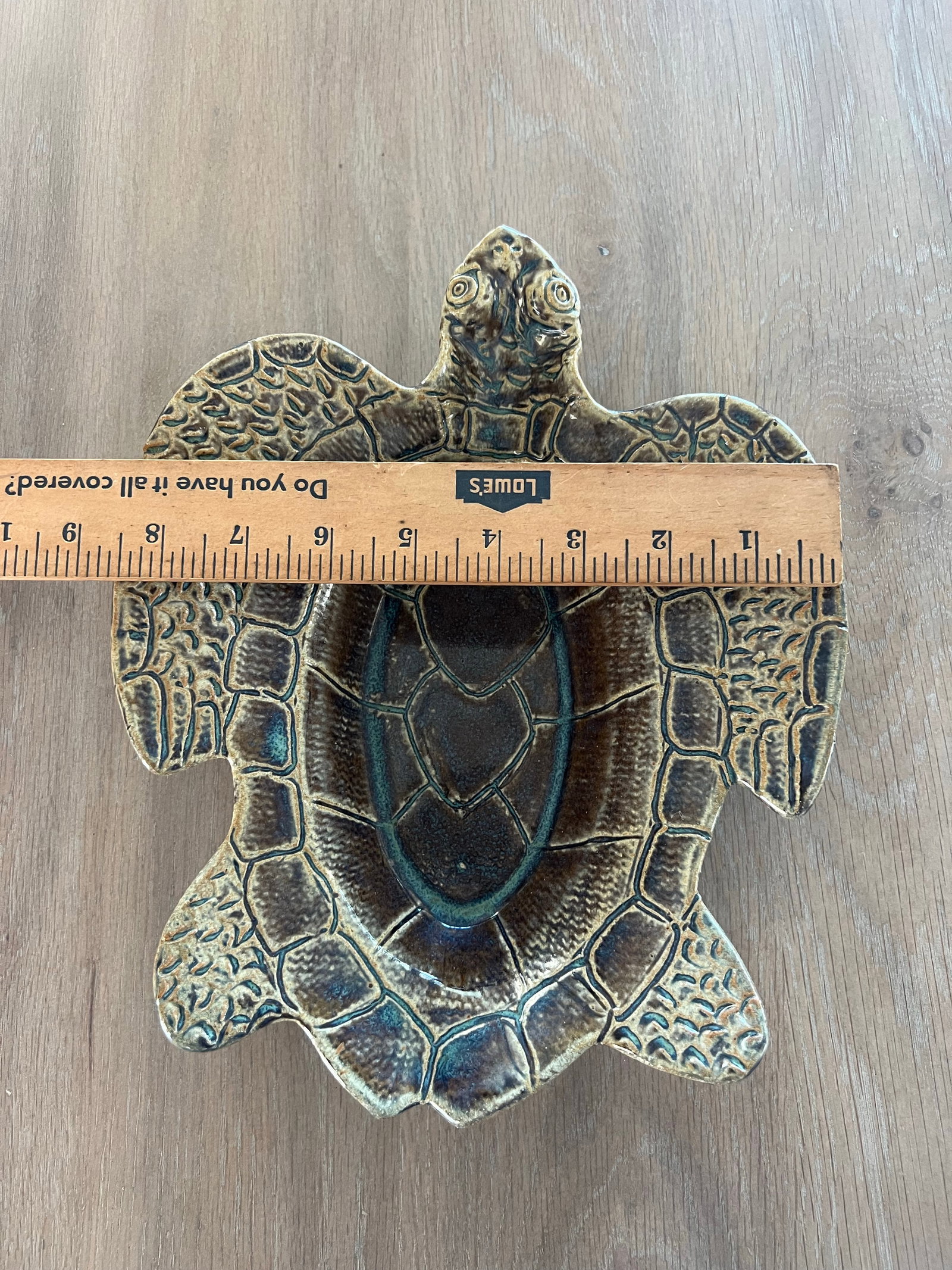 Art Pottery Sea Turtle Bowl - 6