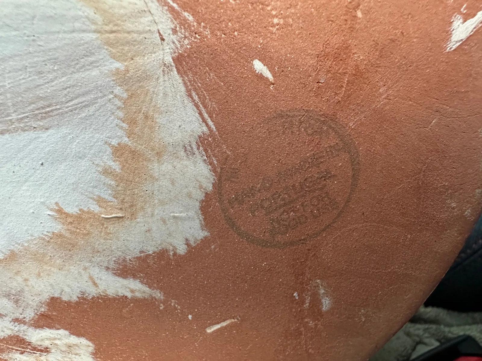 Large Yellow Glazed Terra Cotta Jug - 6