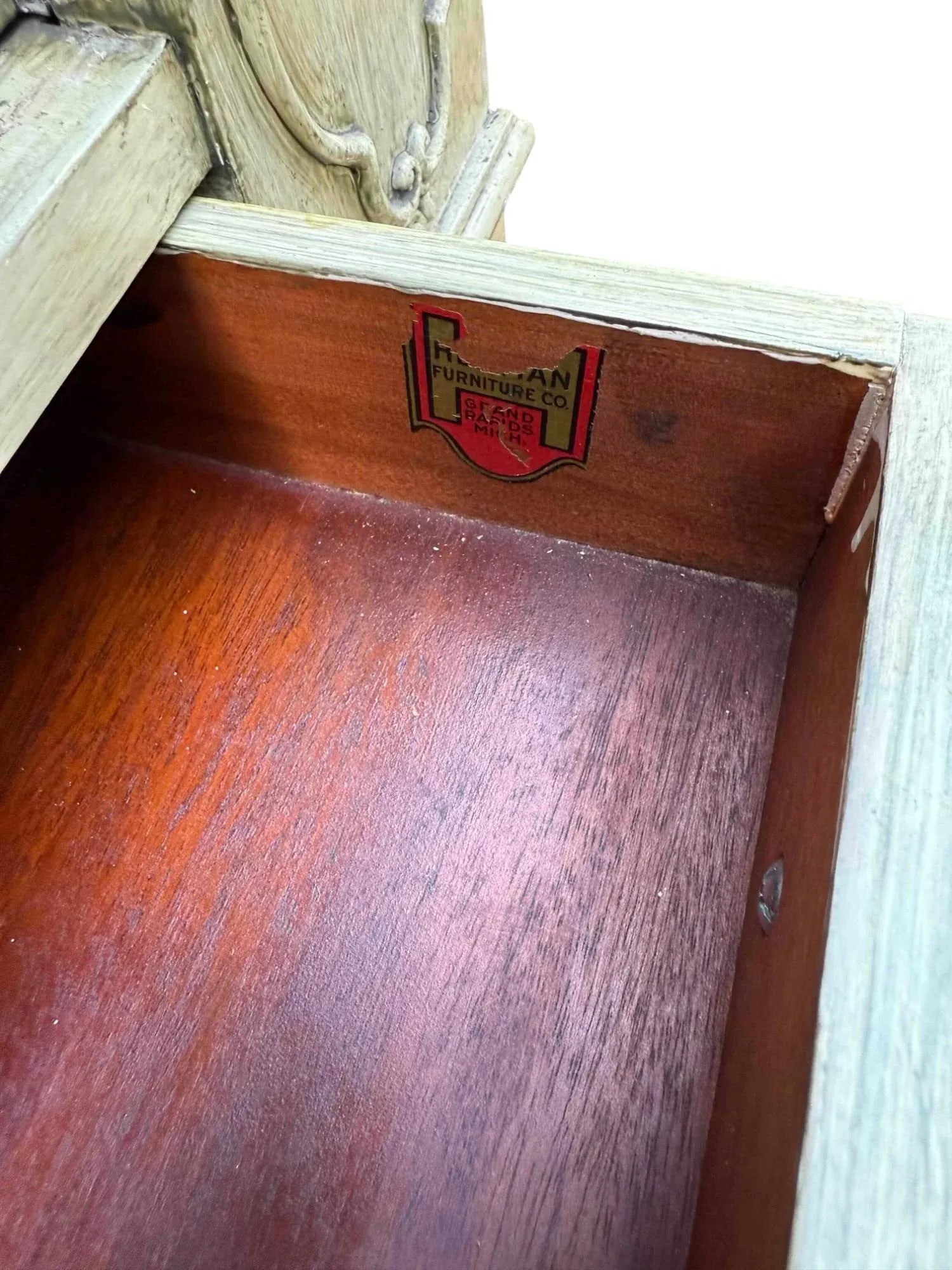 Hekman Green Painted Spinet Writer's Desk - 11