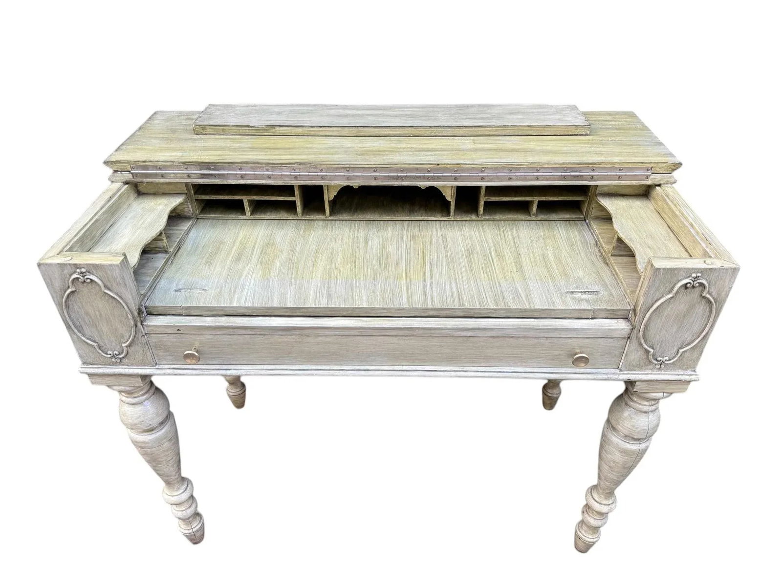 Hekman Green Painted Spinet Writer's Desk - 2