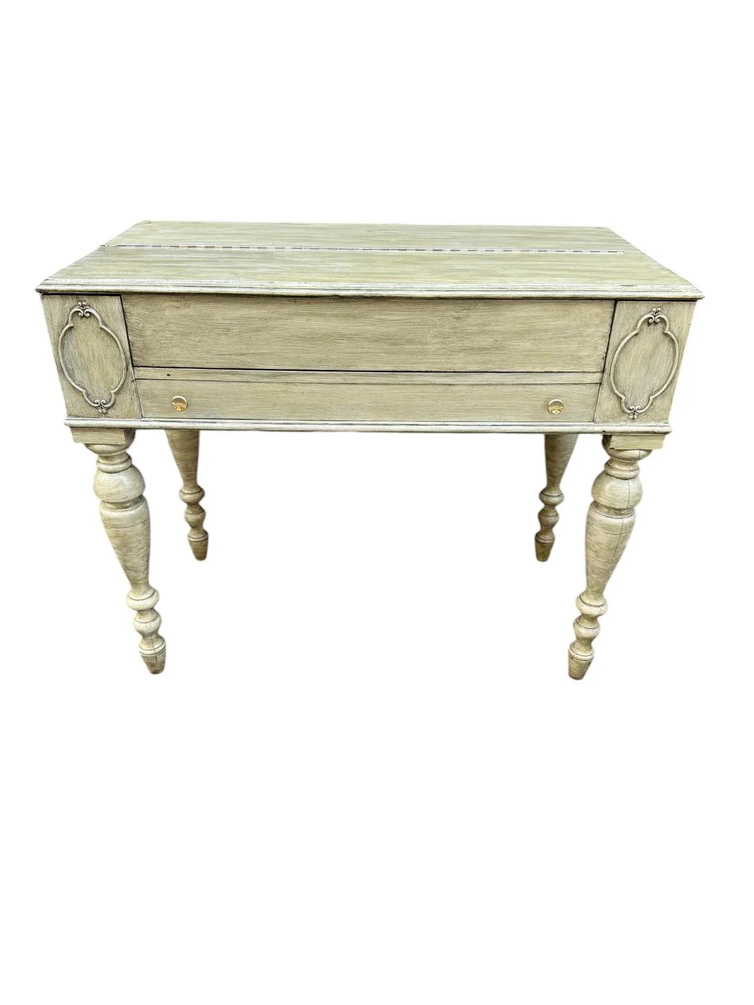 Hekman Green Painted Spinet Writer's Desk - 3