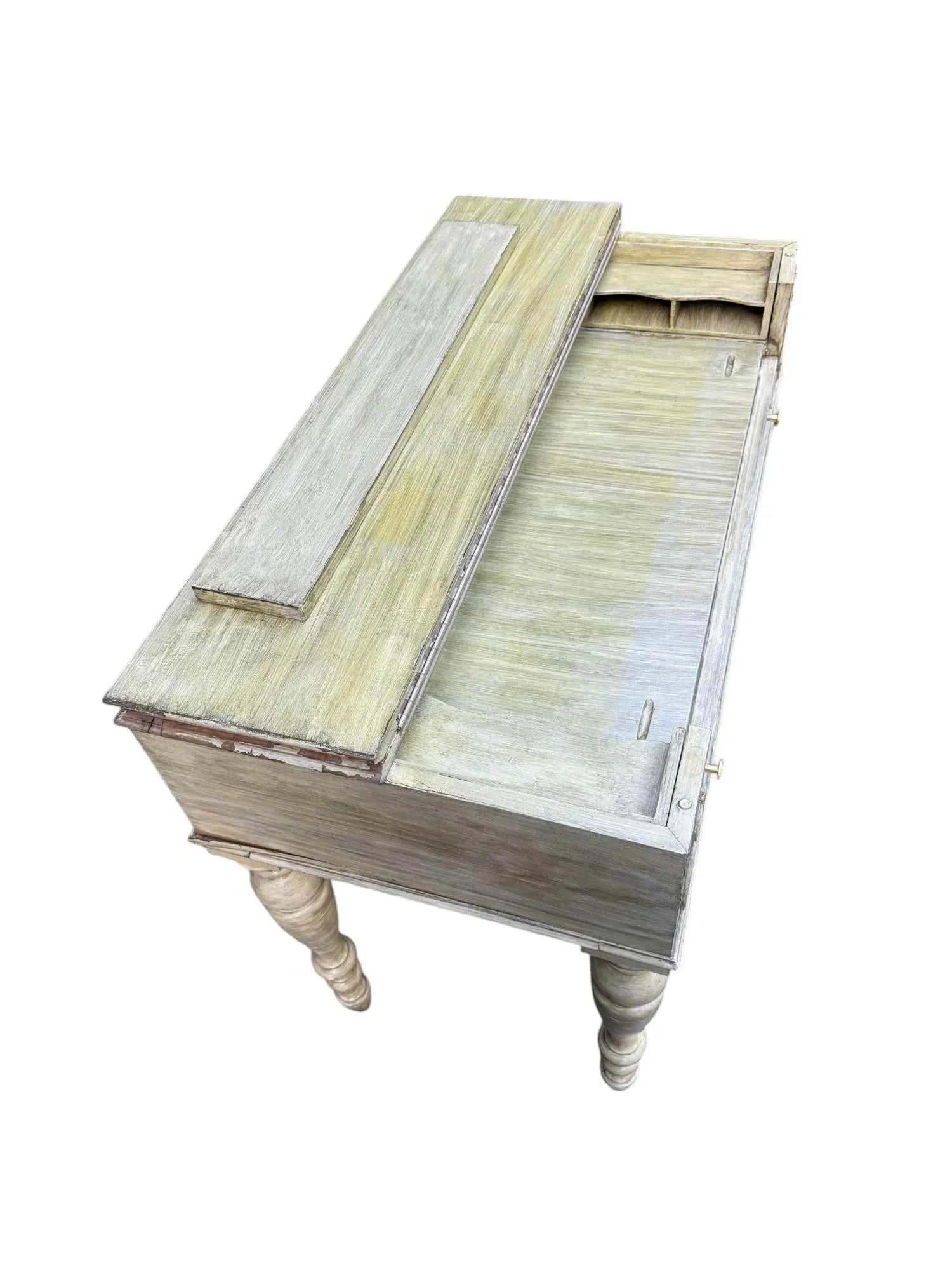 Hekman Green Painted Spinet Writer's Desk - 4