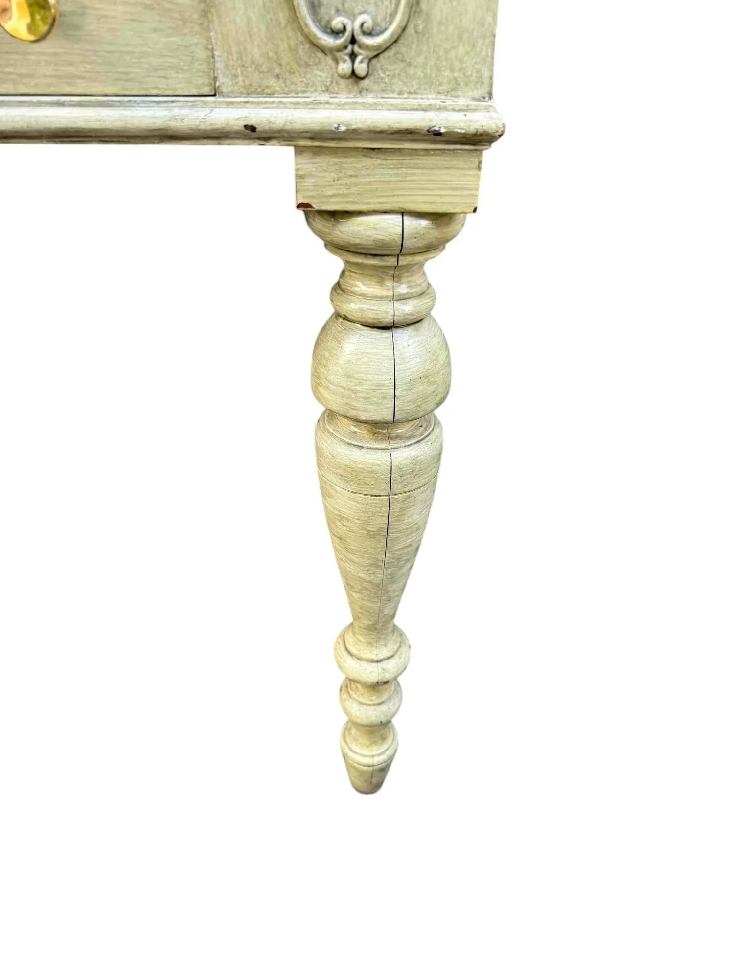 Hekman Green Painted Spinet Writer's Desk - 9