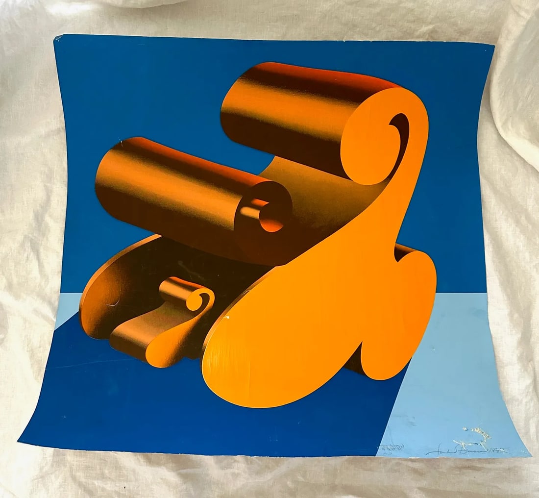 Jack Brusca Letter A. Pop Art Screen Print Signed - 5