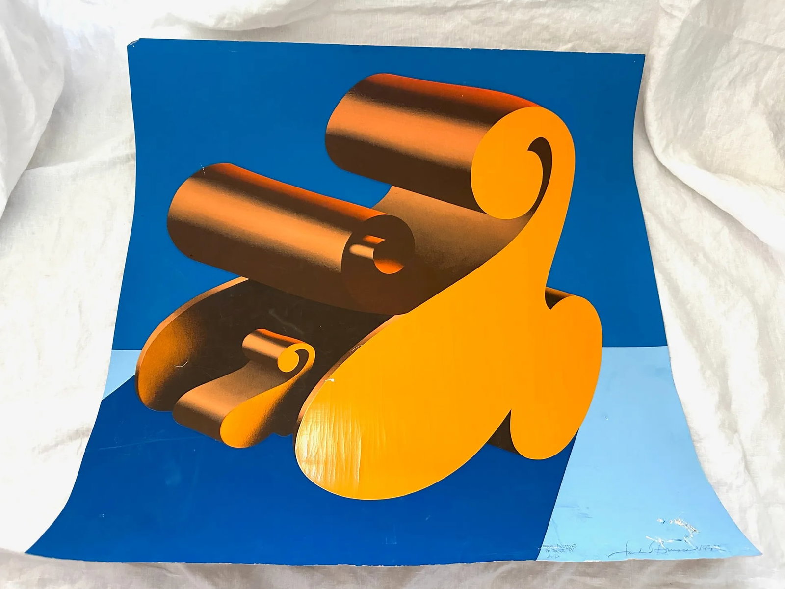 Jack Brusca Letter A. Pop Art Screen Print Signed - 6