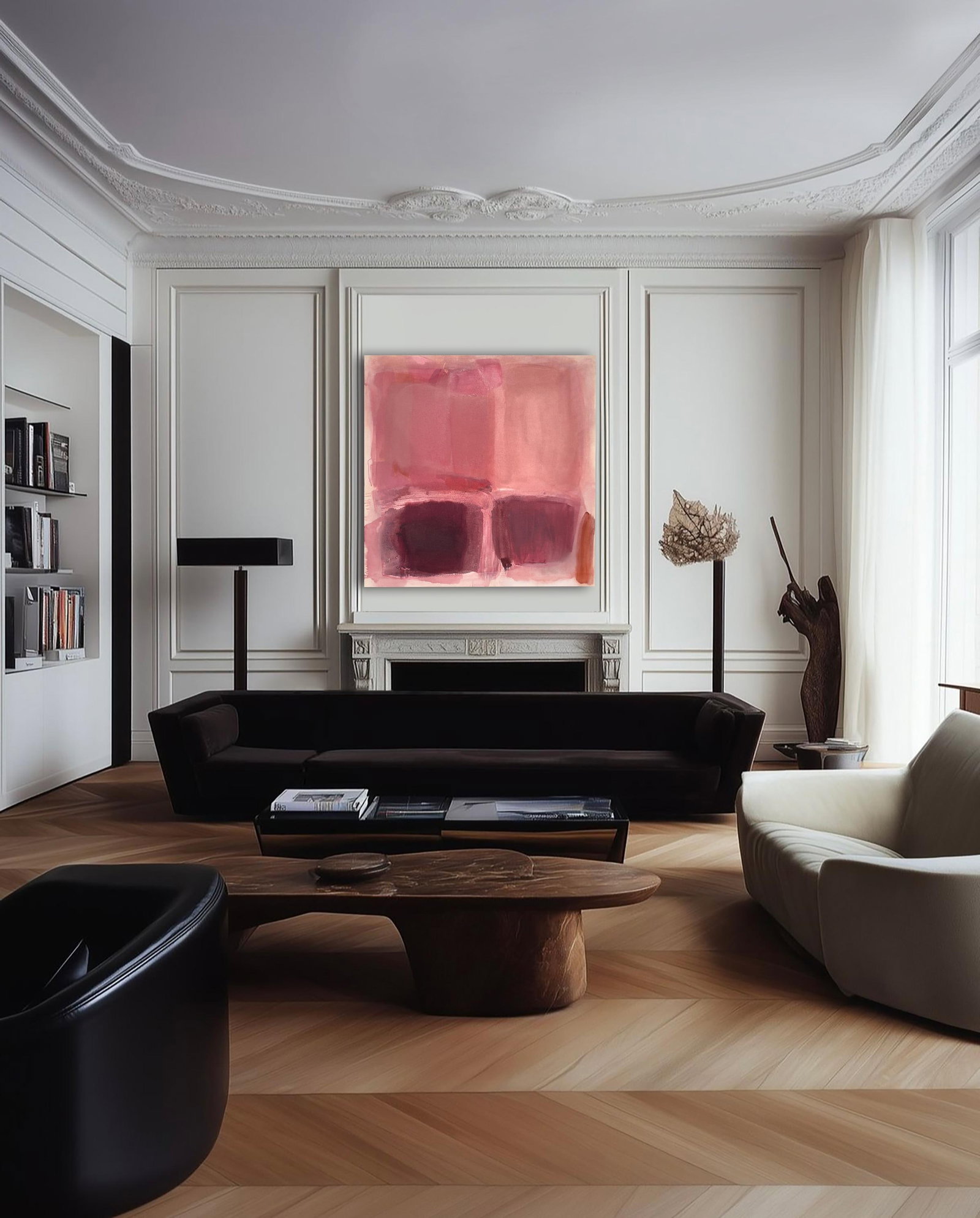 Madame (Wallflower Series) Original Color Field Painting - 3