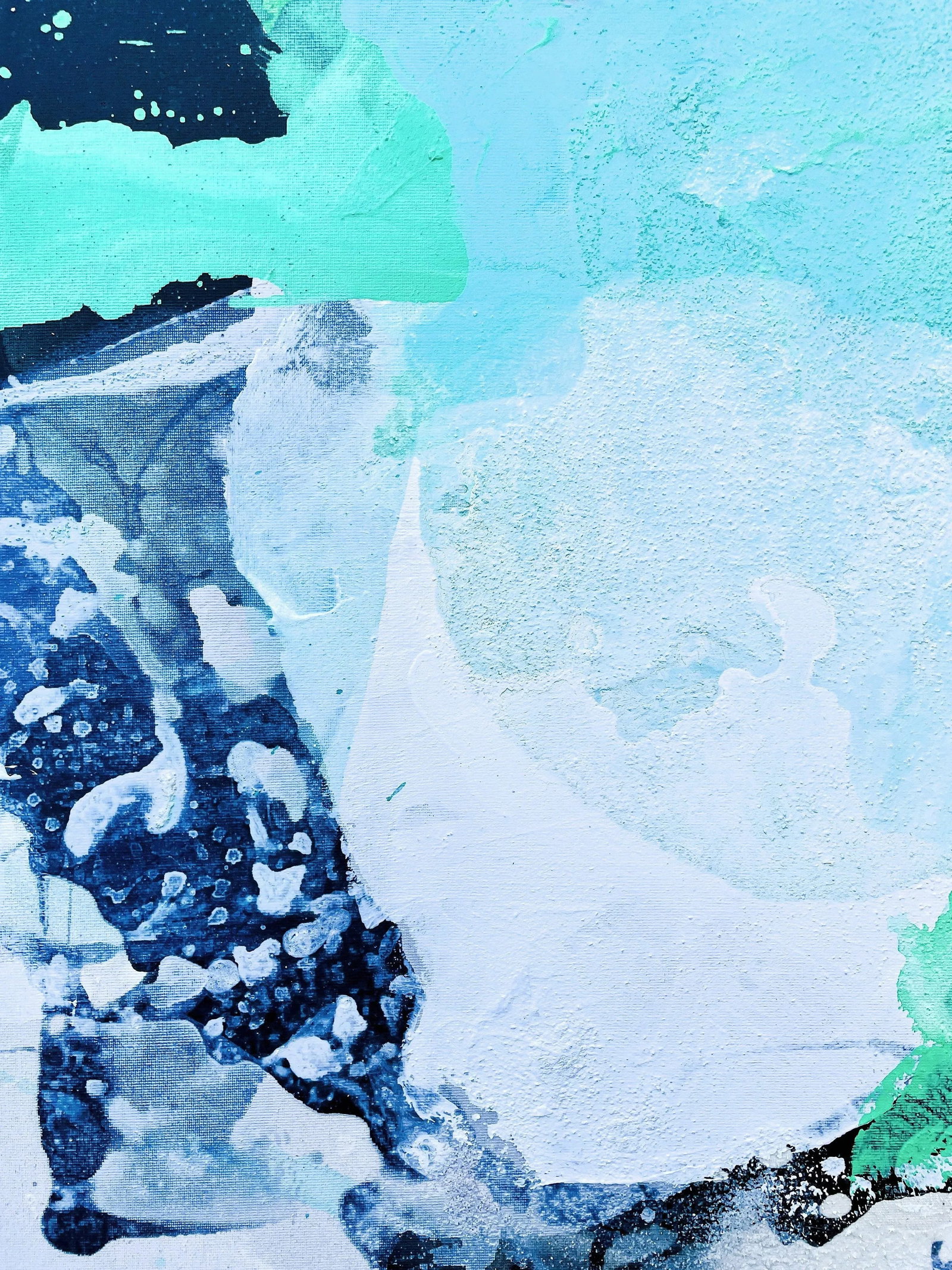 How Soon Is Now? Green Gestural Abstract Painting - 6