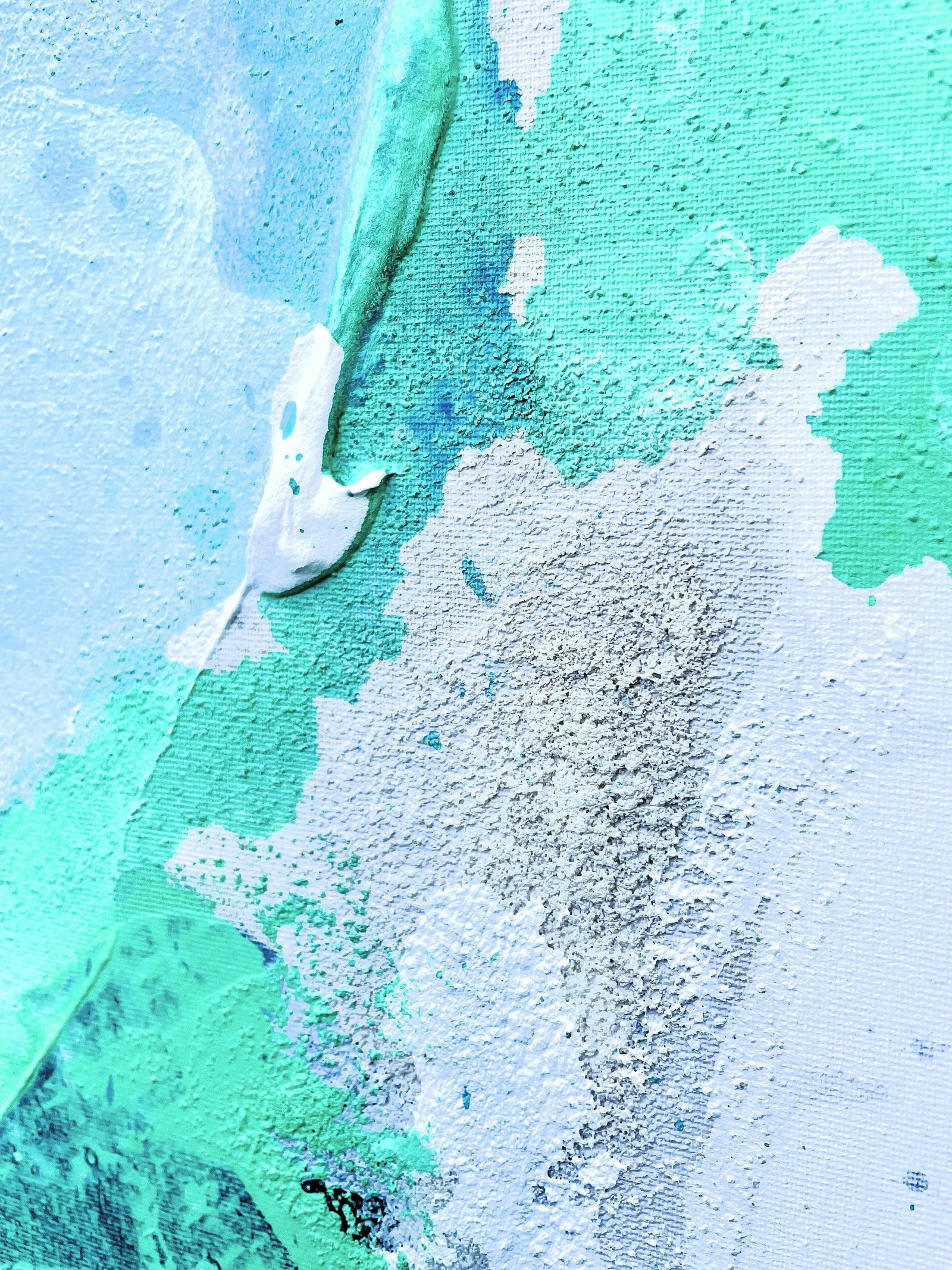 How Soon Is Now? Green Gestural Abstract Painting - 8