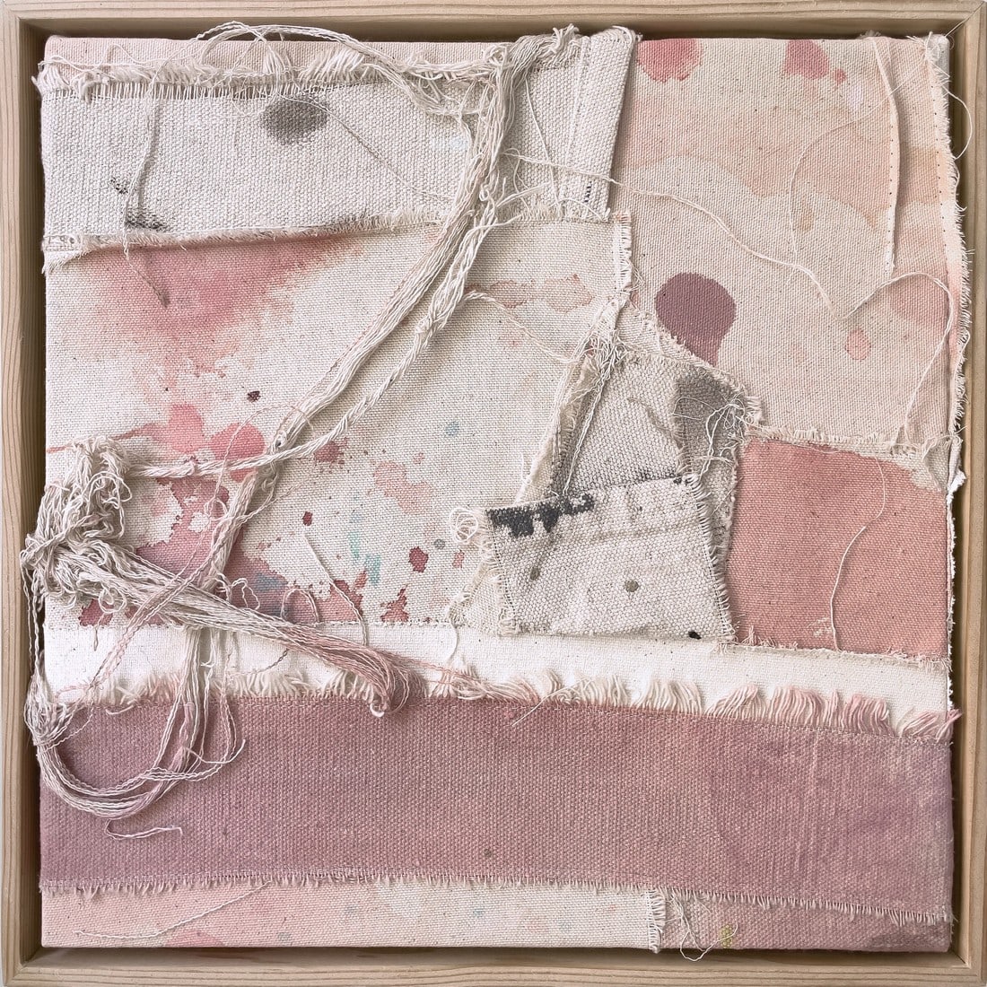 Vestiges 04 Patched Dropcloth Assemblage Artwork (1 of 9)