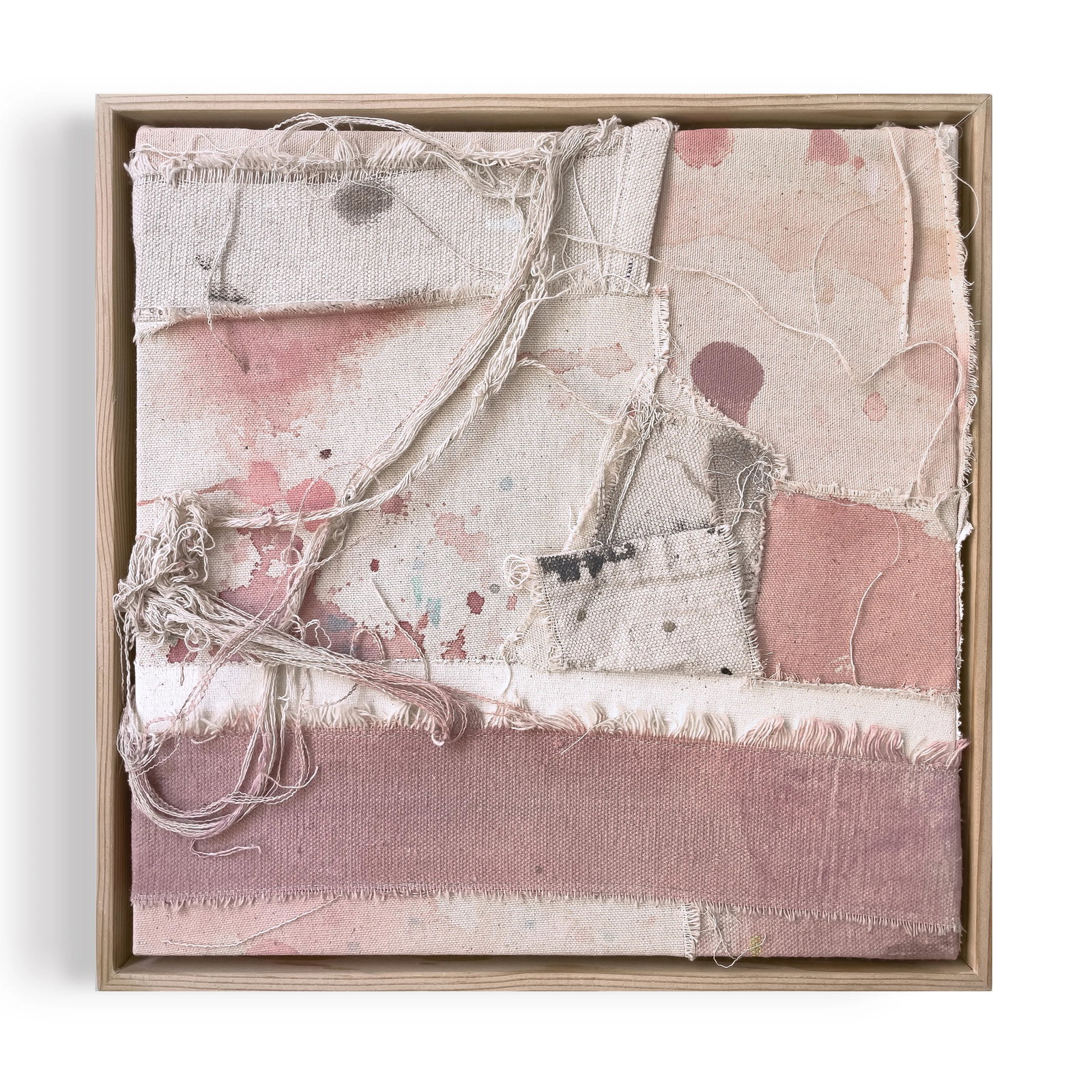 Vestiges 04 Patched Dropcloth Assemblage Artwork - 2