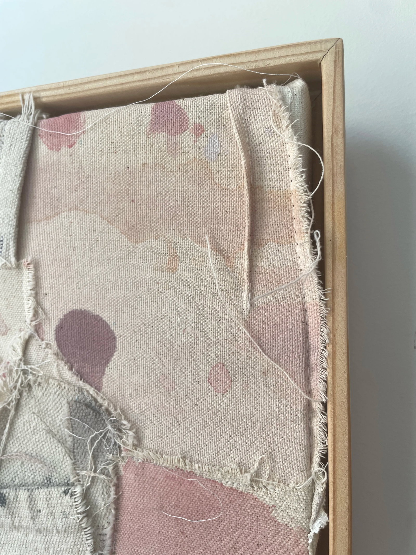 Vestiges 04 Patched Dropcloth Assemblage Artwork - 4