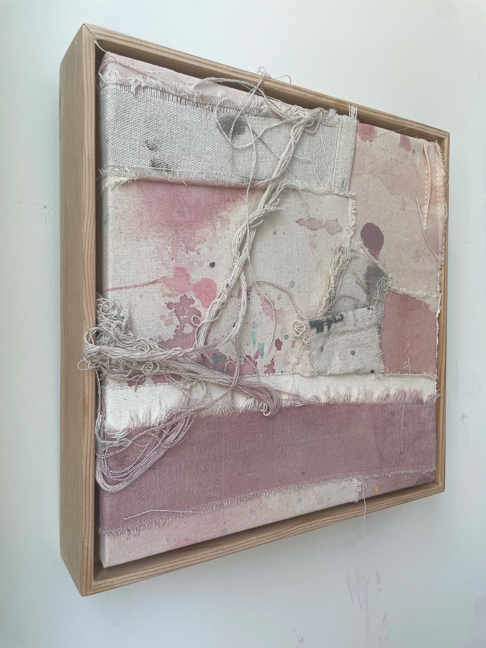 Vestiges 04 Patched Dropcloth Assemblage Artwork - 5