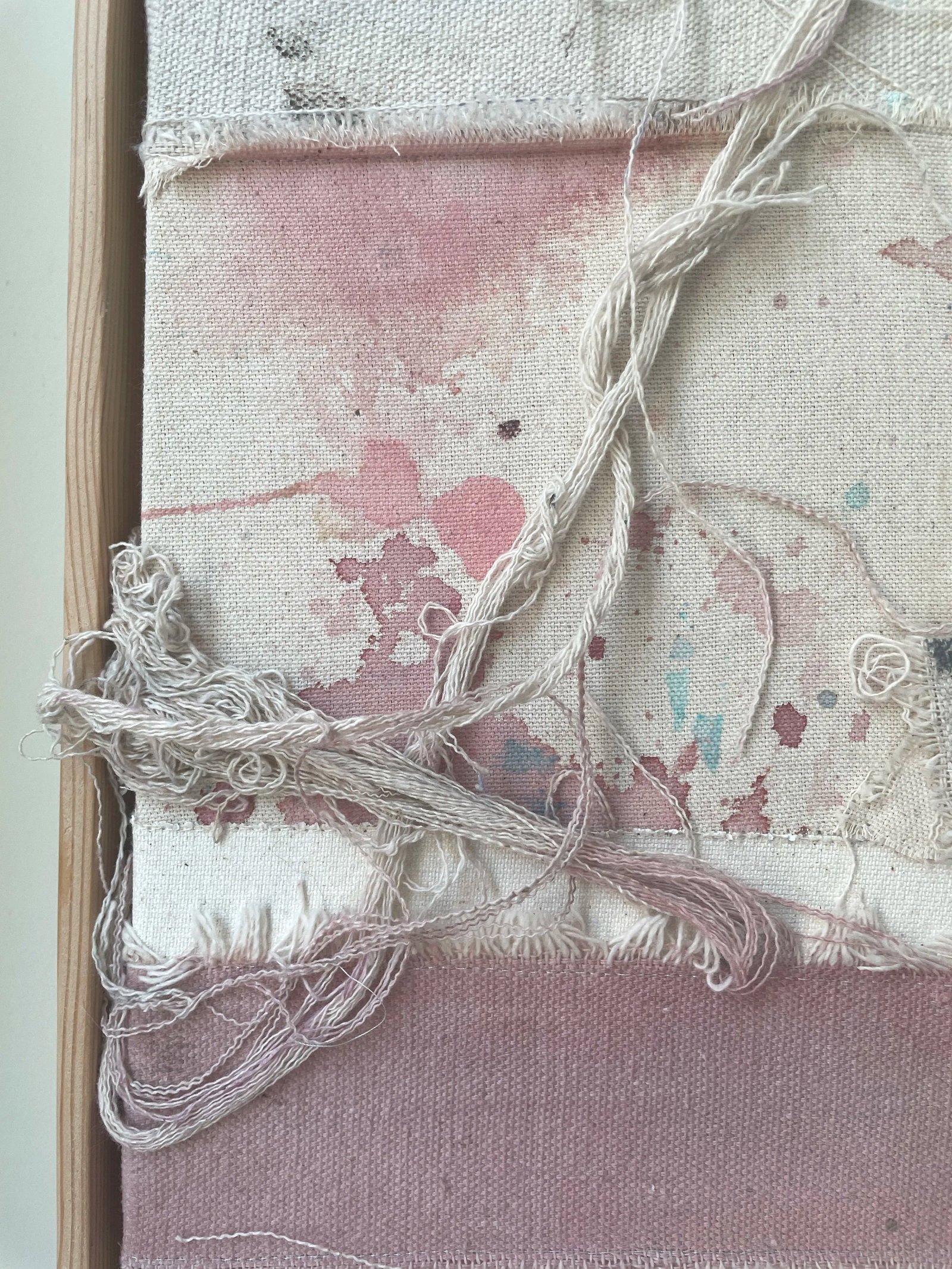 Vestiges 04 Patched Dropcloth Assemblage Artwork - 6