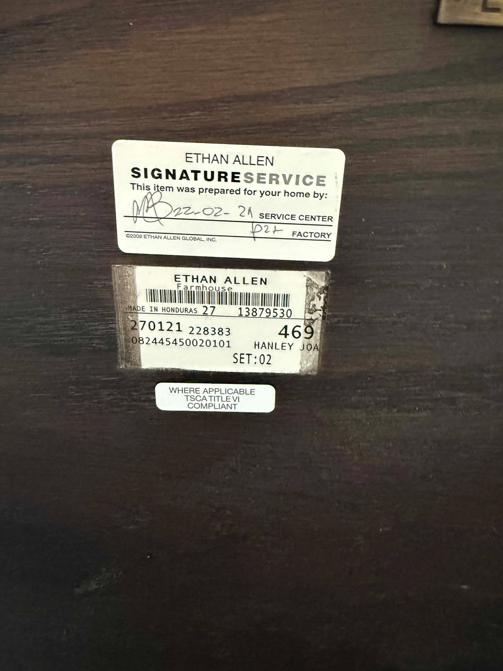 Ethan Allen Lyons End Table - Set of 2 - 10