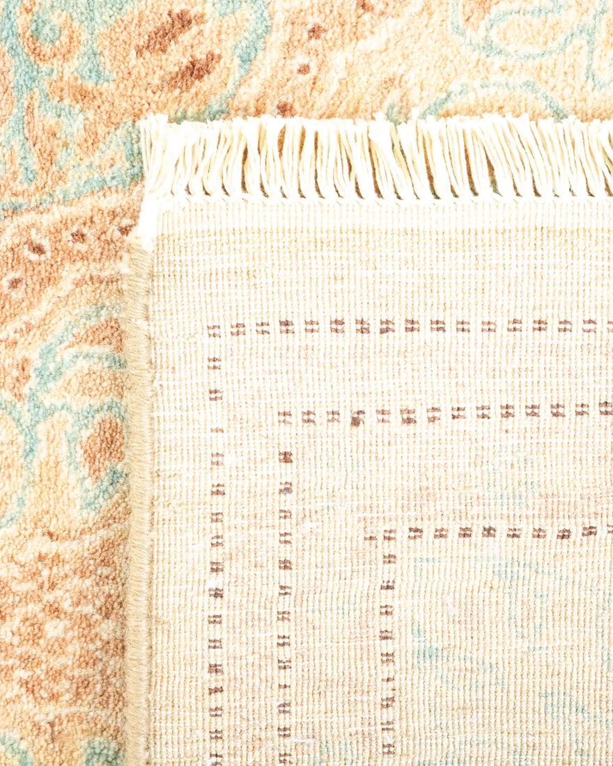 Mogul, One-of-a-Kind Hand-Knotted Area Rug - Ivory, 4' 2" x 6' 0" - 5