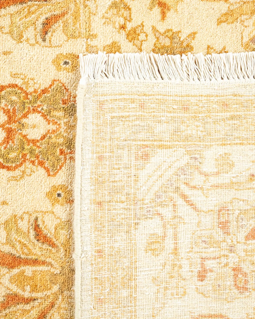 Mogul, One-of-a-Kind Hand-Knotted Area Rug - Ivory, 4' 1" x 6' 2" - 5