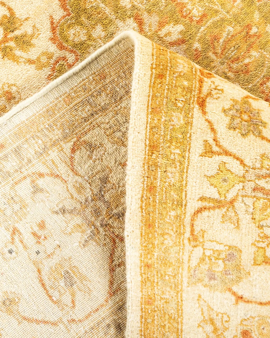 Mogul, One-of-a-Kind Hand-Knotted Area Rug - Ivory, 4' 1" x 6' 2" - 6