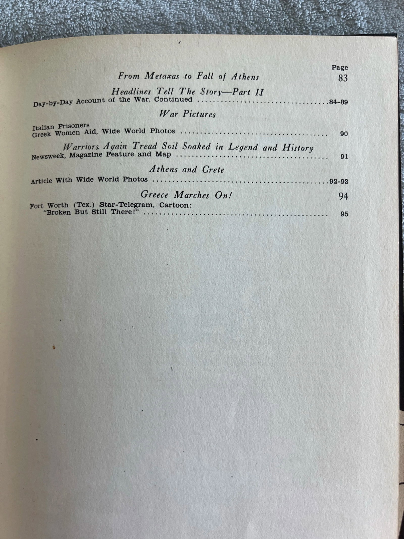 1941 Greece Gallant Glorious Book - 5