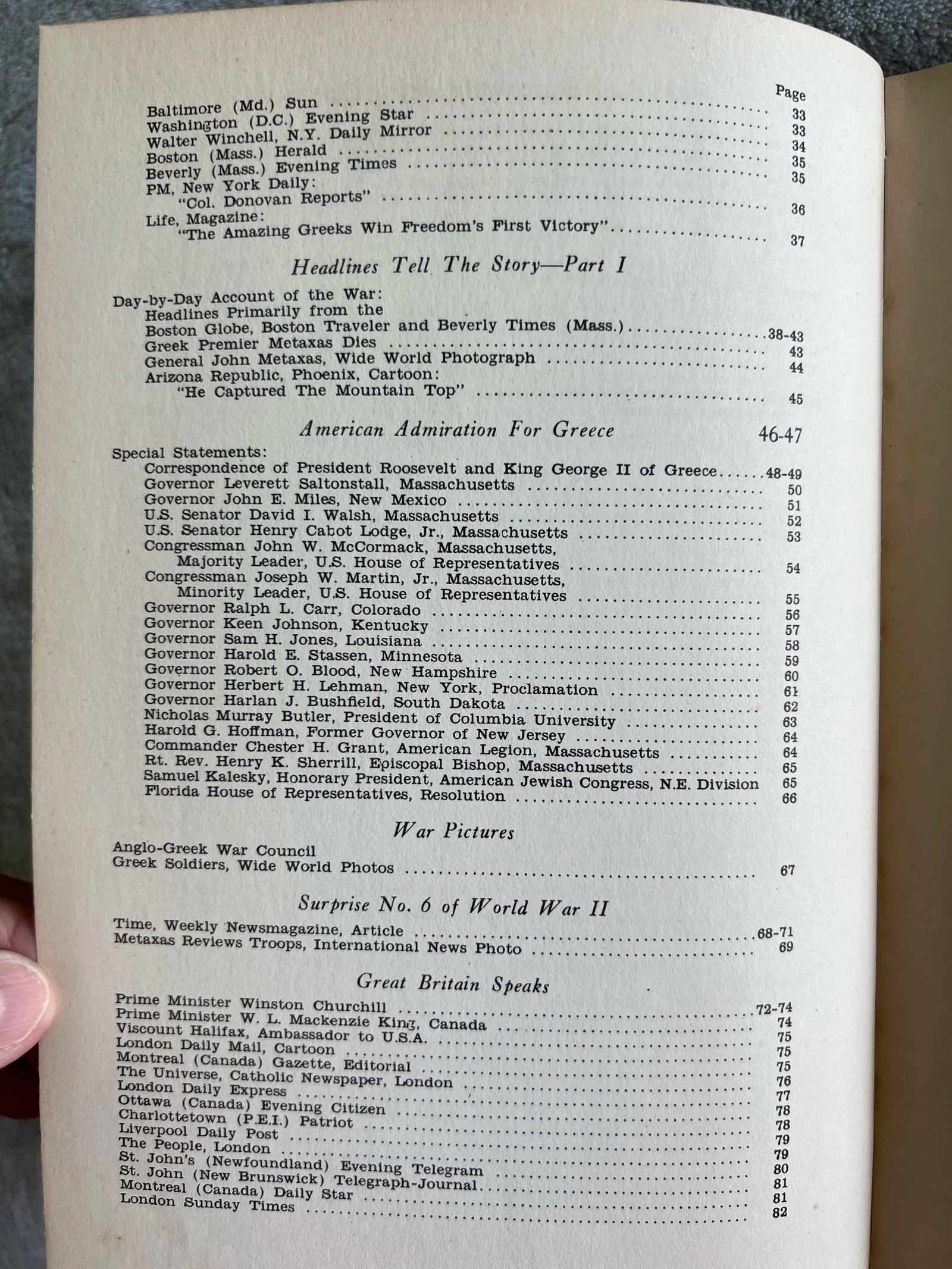 1941 Greece Gallant Glorious Book - 6