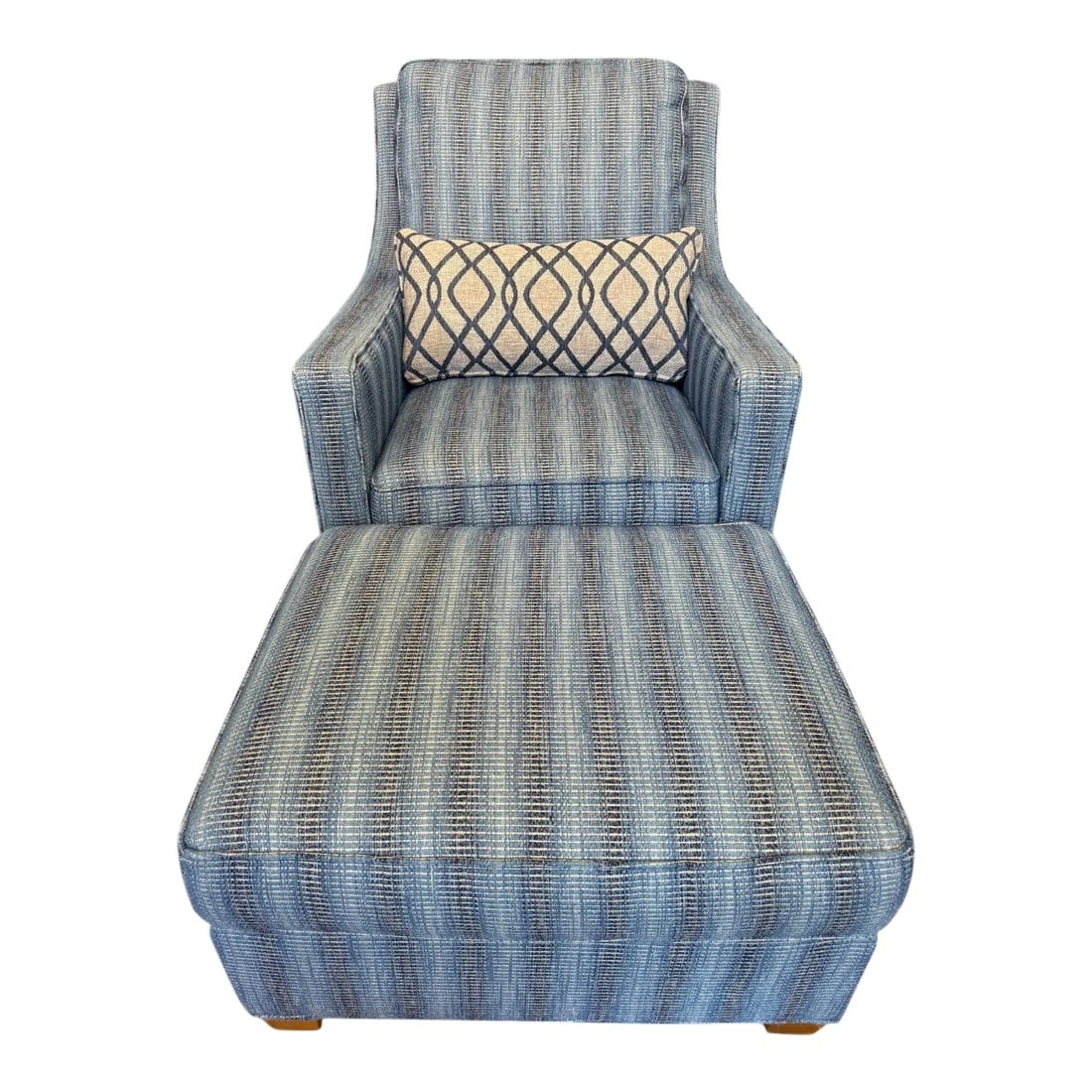 Custom Made C.R. Laine Swivel and Glider Chair With Ottoman (1 of 7)