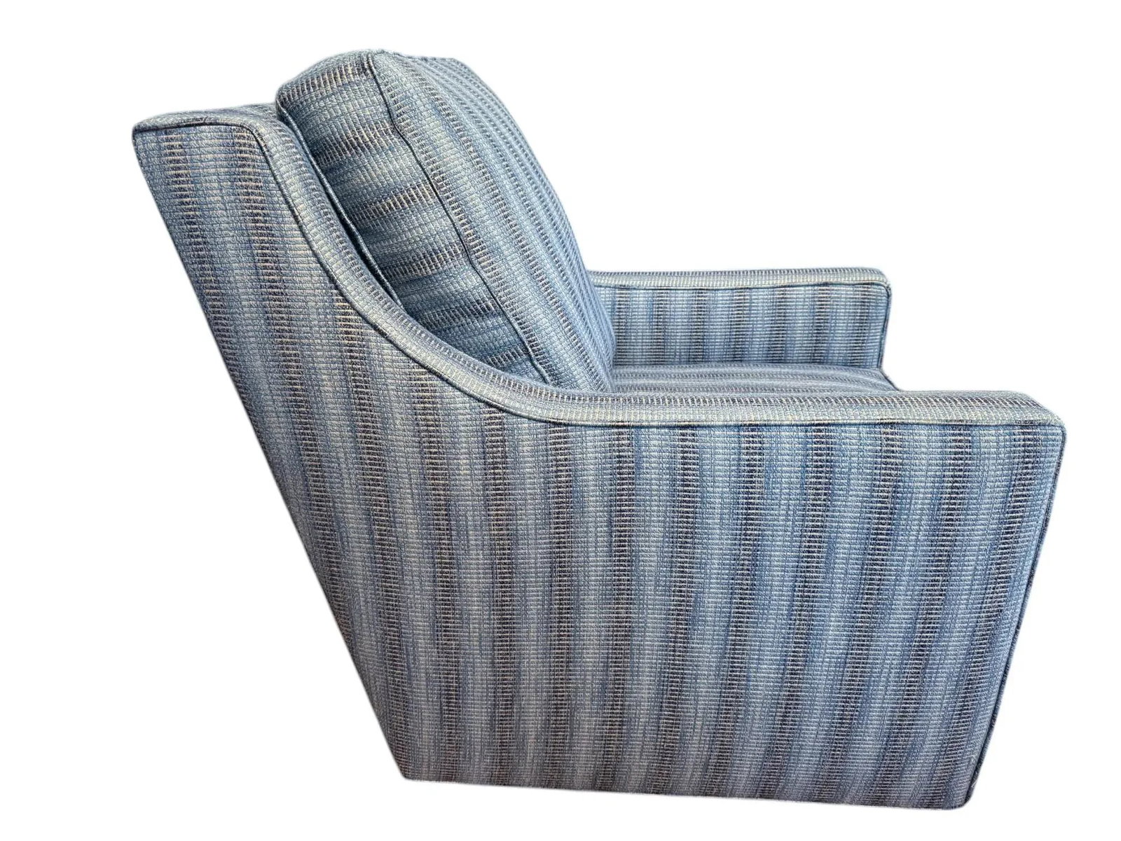 Custom Made C.R. Laine Swivel and Glider Chair With Ottoman - 4