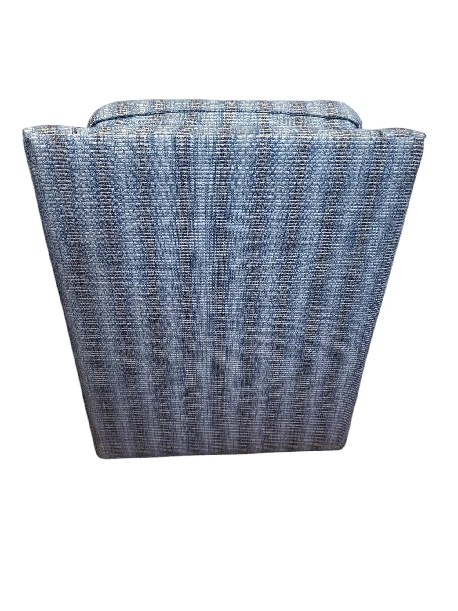 Custom Made C.R. Laine Swivel and Glider Chair With Ottoman - 5