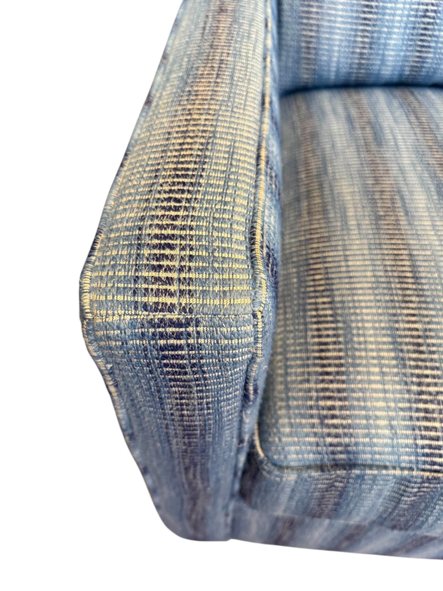 Custom Made C.R. Laine Swivel and Glider Chair With Ottoman - 7