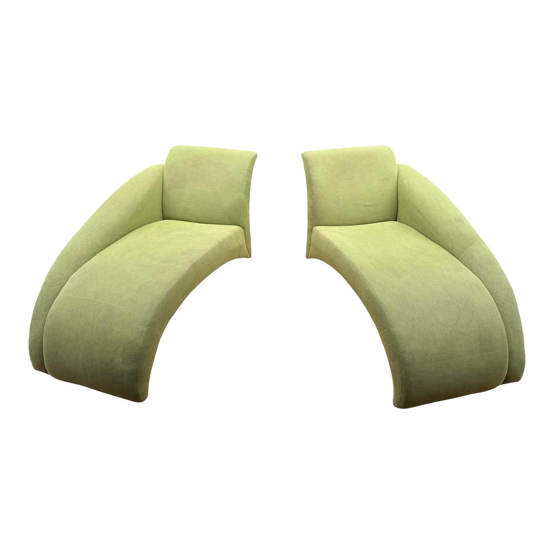 Late 20th Century Vladimir Kagan for Directional Attributed Postmodern Marilyn Chaise Lounge - a Pai (1 of 12)