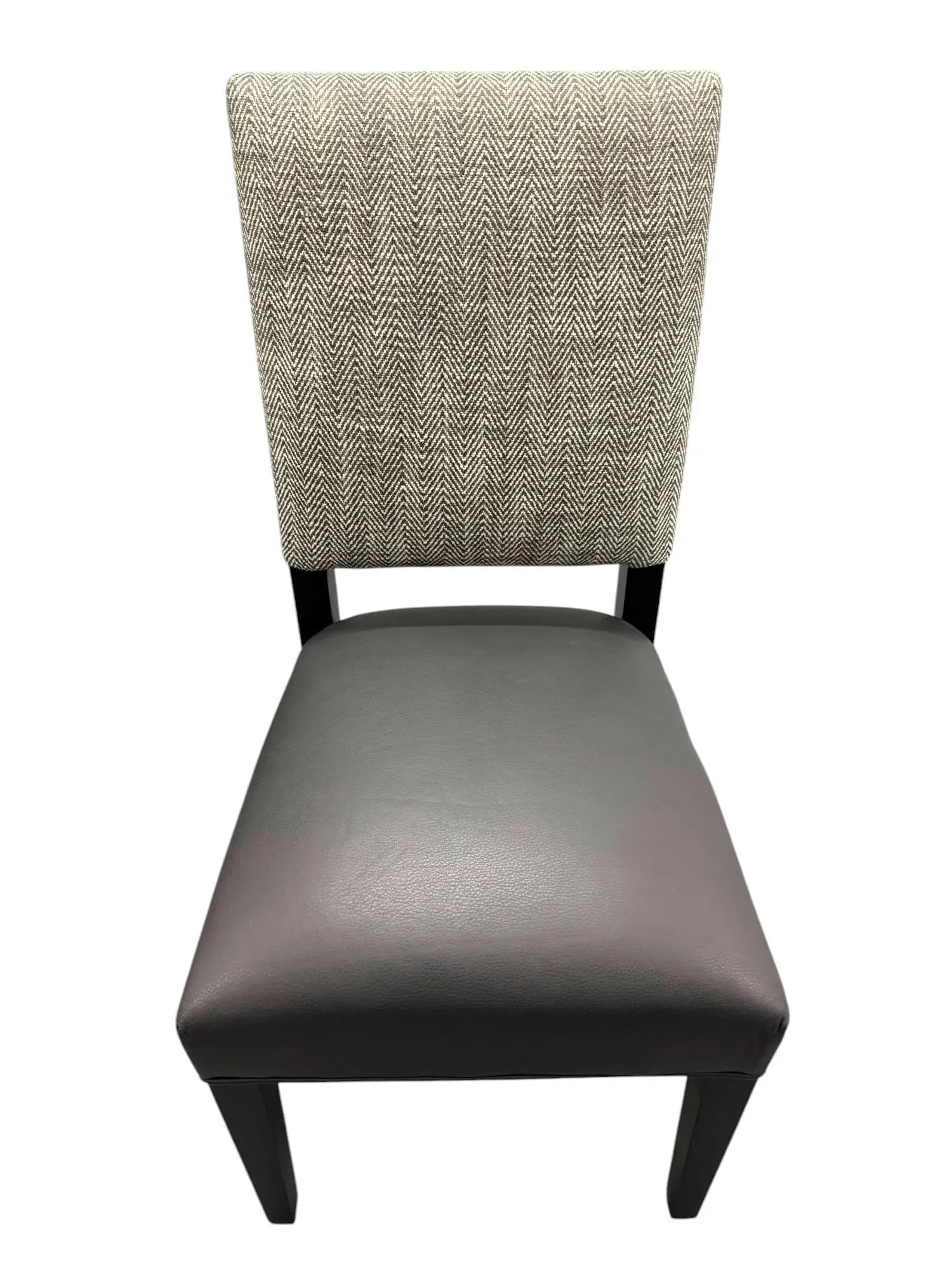 Arhaus Torino Lucia Leather & Fabric Side Chair - a Showroom Sample - 2